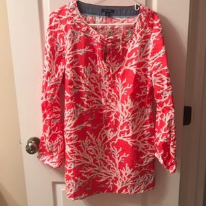NWT Nautica coral tunic size 14